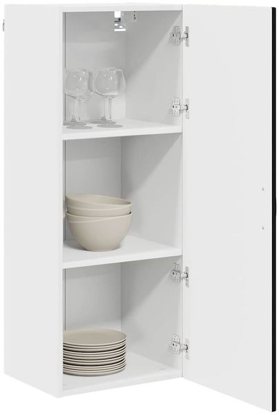 vidaXL Wandschrank PORTO Schwarz 40 x 31 x 100 cm Holzwerkstoff 885466 Bild 3