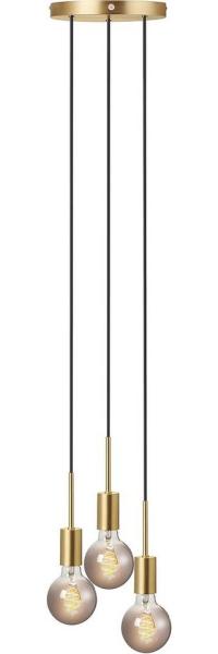 Leuchte PACO 3-Pendel E27 Messing