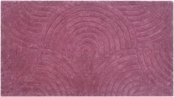 my home Badematte Juna, Badvorleger, Badezimmer Teppich, Zen, Scandi, Boho, Höhe 15 mm, rutschhemmend beschichtet, fußbodenheizungsgeeignet, Baumwolle, rechteckig, Baumwolle, Hoch-Tief-Effekt, weich