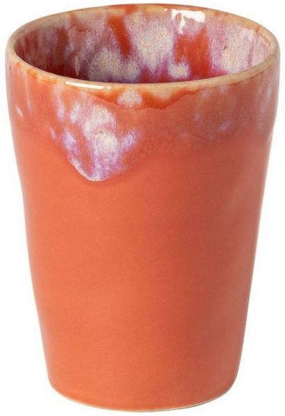 Costa Nova Becher Lungo Latte Grespresso, Sunset Rot, 38 cl, 1-tlg, Keramik, Ø ca. 9,2 cm, Höhe ca. 11,5 cm, Füllmenge 38 cl