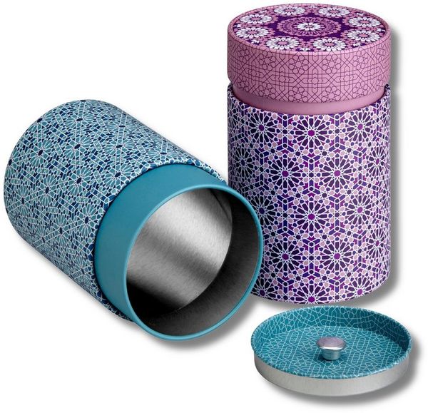 MediMuc Teedose 2er Set Andalusia, (Dose, 2er Dosenset), Teedose, Gewürzdose, Dose Set, Motivdose