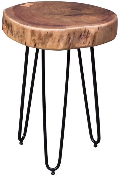 Beistelltisch Massivholztisch WABEN 35x35 cm Holz Akazie Bild 4