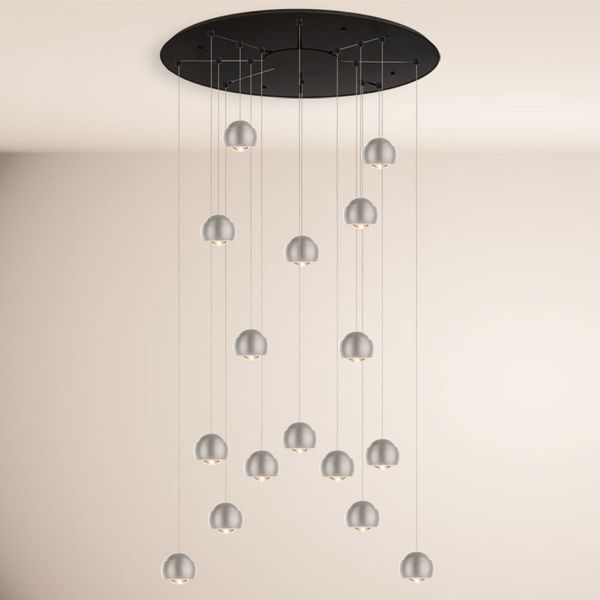 s.luce Beam XL LED Galerieleuchte Pendelleuchte 16- oder 24-flammig Aluminium
