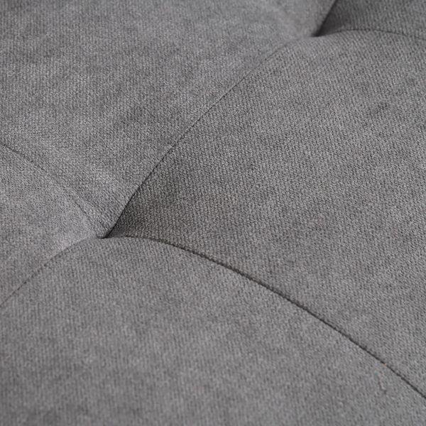 2-Sitzer-Sofa mit Stauraum & Knopfheftung, 117x62x78 cm, Grau Bild 7