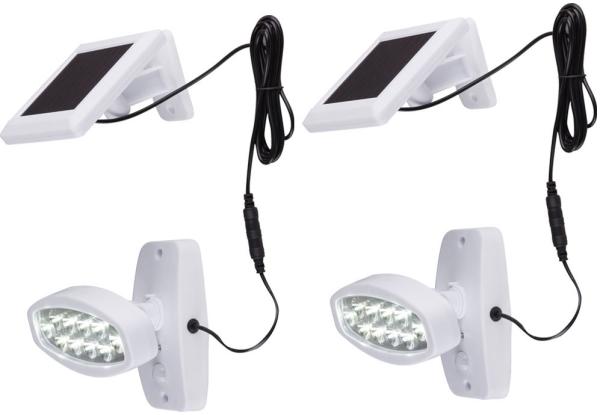 Zwei praktische LED Wandleuchte mit Bewegungsmelder