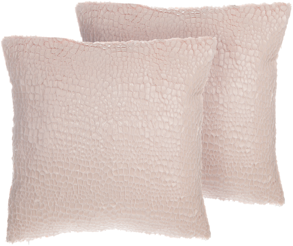 Kissen 2er Set Ohne Muster PEONY 45 x 45 cm Rosa