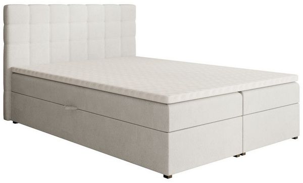Beautysofa Boxspringbett TOPIQ mit Bettkasten (Bett für Schlafzimmer), mit 2x Bettkästen, Federkernmatratze