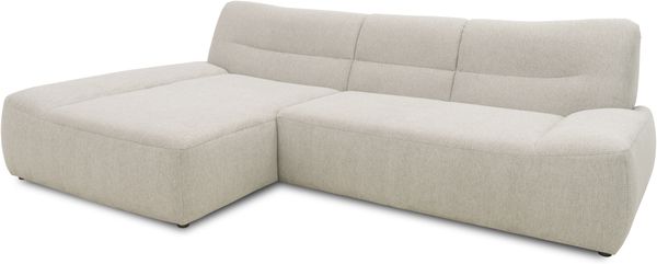 DOMO Collection Cesena, Ecksofa, Microfaser hellgrau, 175 x 288 cm Bild 2