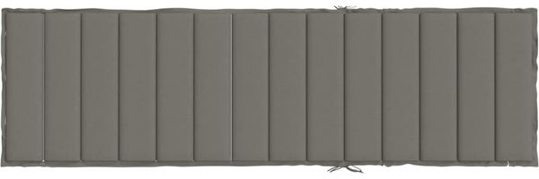 vidaXL Sonnenliegen-Auflage, Melange Dunkelgrau, 4 x 200 x 50 cm Bild 5