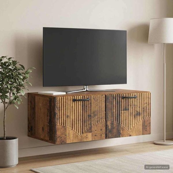 vidaXL Wandmontierter TV-Schrank Altholz 78,5 x 41 x 30 cm 899033