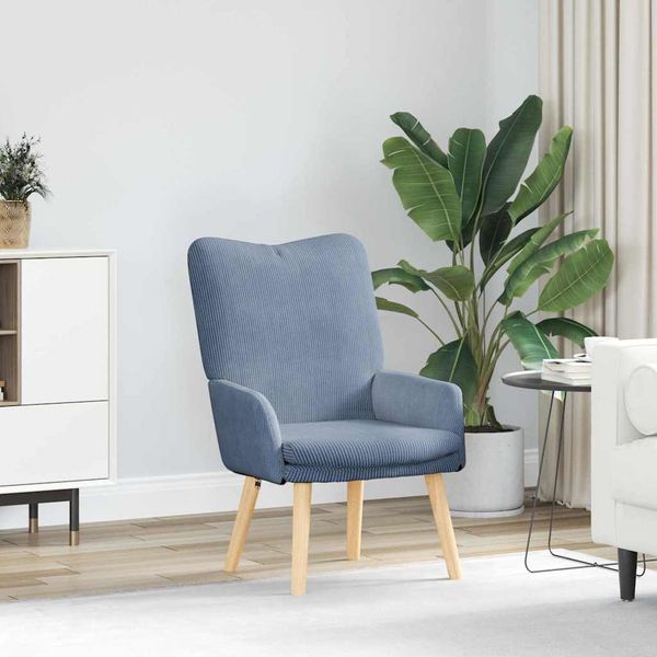 vidaXL Sessel Blau 63 x 67 x 94 cm Stoff 42001798