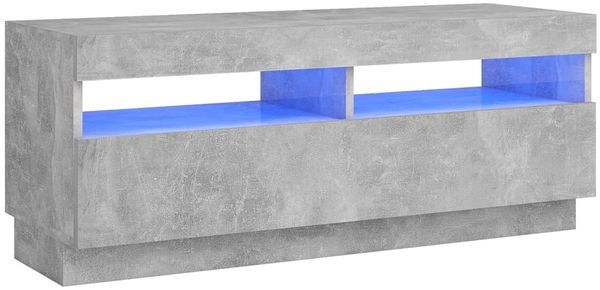vidaXL TV-Schrank mit LED-Beleuchtung Betongrau 100x35x40 cm 804458 Bild 2