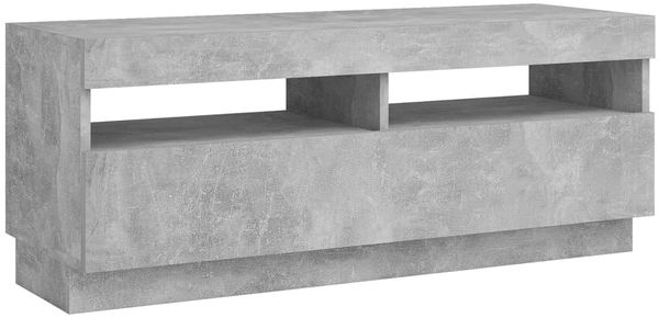 vidaXL TV-Schrank mit LED-Beleuchtung Betongrau 100x35x40 cm 804458 Bild 7