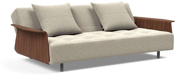 INNOVATION LIVING ™ Schlafsofa Longhorn, Gästebett, Couch, Tagesliege, Bettsofa, Schlaf-, Relax-, oder Sitzposition, Armlehnen, Liegefläche 140x200 cm