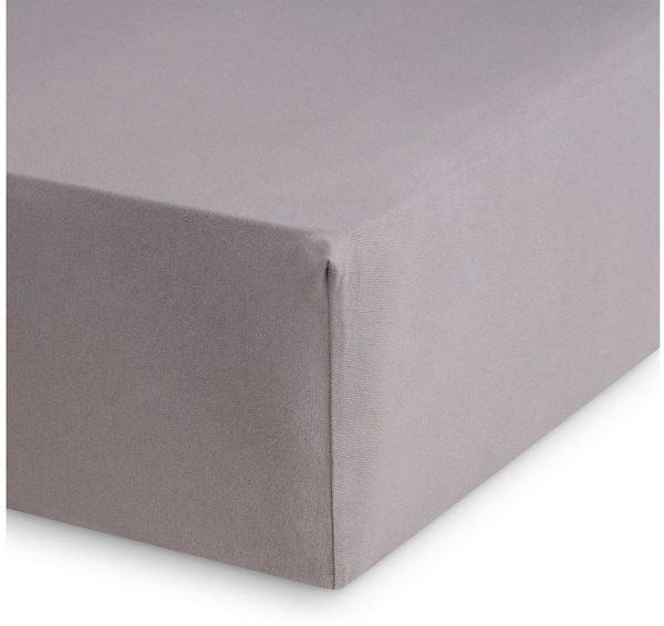bugatti Spannbettlaken PREMIUM, Baumwolle mit Elasthan, 180 g/m², Jersey-Elasthan, Gummizug: rundum, (1 Stück), blickdicht und dehnbar