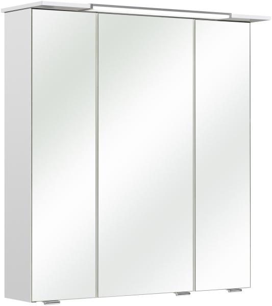 Spiegelschrank >Quickset 376< (BxHxT: 67x71x16 cm) in Weiß Glanz