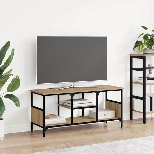 vidaXL TV-Schränk Artisan-Eiche 100 x 35 x 45 cm Verbundholz und Eisen 881305