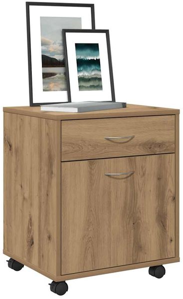 vidaXL Rollcontainer Artisan-Eiche 45x38x54 cm Holzwerkstoff 856655
