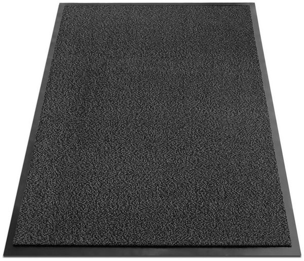 Karat Fußmatte Sky, Sauberlaufmatte für Eingangsbereich, Türmatte für innen, waschbar, melierter Polypropylen-Flor, rutschfester Vinyl-Rücken, Höhe 7 mm
