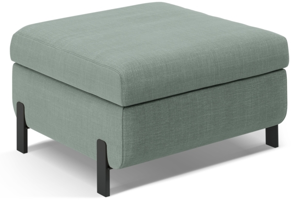 Micadoni Hocker Gloria 1-Sitzer Strukturierter Stoff Minze