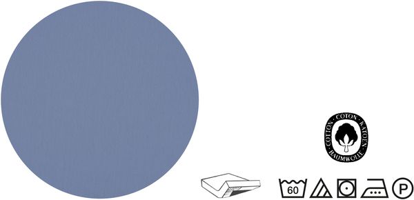 Castell Jersey-Stretch-Spannbetttuch, Ozeanblau, 1x 140x200 cm - 160x200 cm, 140x200 cm Bild 4