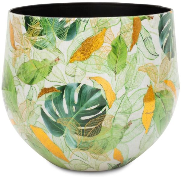 Lush Tischgefäß mit floralem Muster Ø 33 cm, Höhe 29 cm