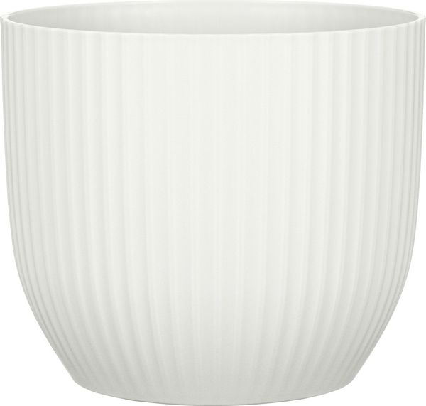 Scheurich Blumentopf Kunststoff Ø 14,6 x 13 cm chalk white