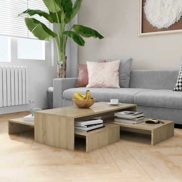 Couchtisch >3008006< (LxBxH: 100 x 100 x 26,5 cm) in Sonoma-Eiche