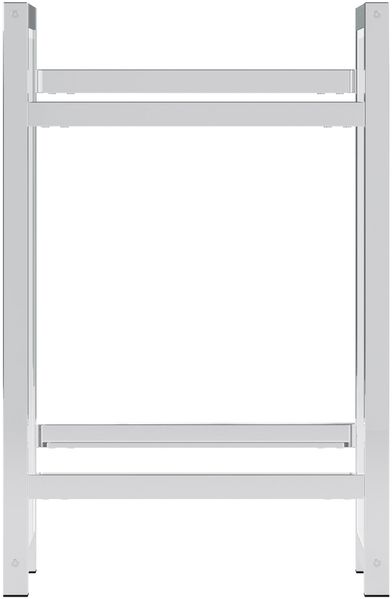 CLP Getränkekistenständer Stack aus Metall freistehend robust stabil,chrom 75x47x31 cm Bild 4