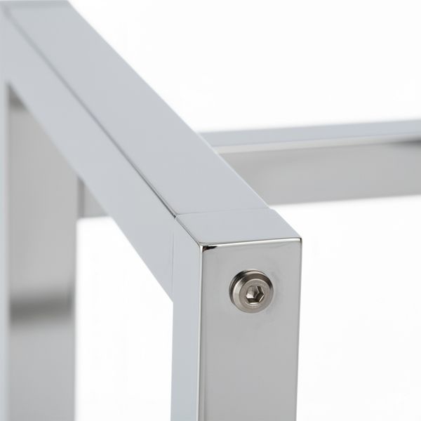 CLP Getränkekistenständer Stack aus Metall freistehend robust stabil,chrom 75x47x31 cm Bild 6
