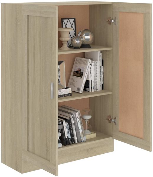 vidaXL Bücherschrank Sonoma-Eiche 82,5x30,5x115 cm Holzwerkstoff 802717 Bild 7