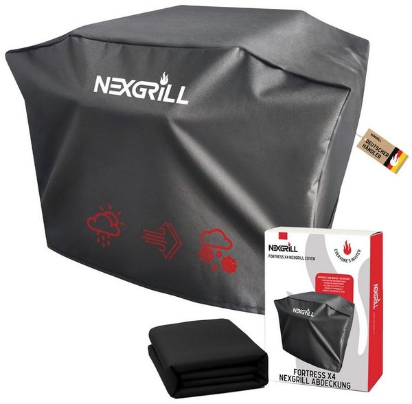 nexgrill Grillabdeckhaube Fortress X4 Gasgrill Grillabdeckhaube 60 cm, Schutzhülle für Fortress x4, schwarz, Grillabdeckung wetterfest
