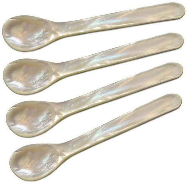 Edzard Perlmuttlöffel oder Kaviarlöffel rund (4-teilig) 2383