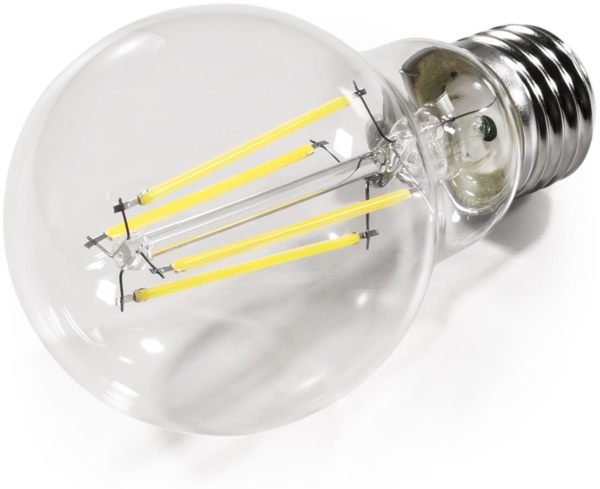 LED Filament Glühlampe McShine ''Filed'', 3000K, E27, 4W, 840lm, 230V, warmweiß