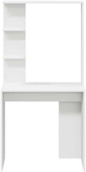 vidaXL Schreibtisch mit Regal Weiß 78,5 x 37 x 154,5 cm Holzwerkstoff 869338 Bild 5