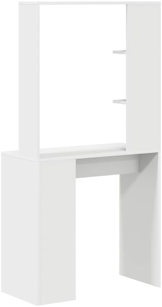 vidaXL Schreibtisch mit Regal Weiß 78,5 x 37 x 154,5 cm Holzwerkstoff 869338 Bild 7