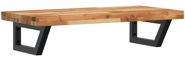 vidaXL Waschbeckenregal Wandmontage Stahl und Akazienholz 3302739