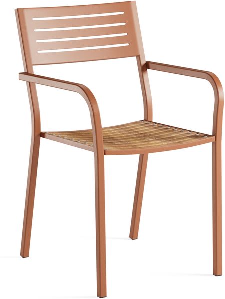 Emu Segno Armlehnstuhl Stahl/Teak