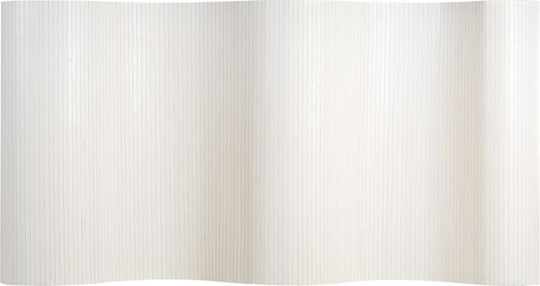 Paravent Raumteiler 145x250 cm Raumtrenner Bambus Weiß Trennwand Sichtschutz Spanische Wand
