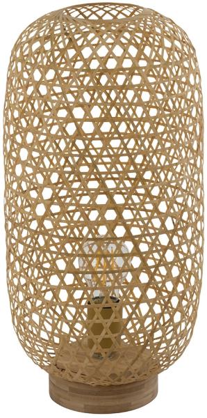 Tischleuchte, Bambus-Geflecht, Höhe 46 cm Bild 8