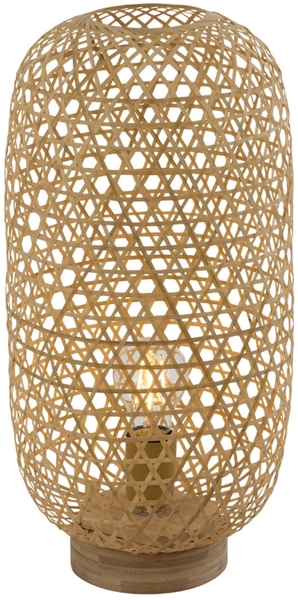 Tischleuchte, Bambus-Geflecht, Höhe 46 cm Bild 7