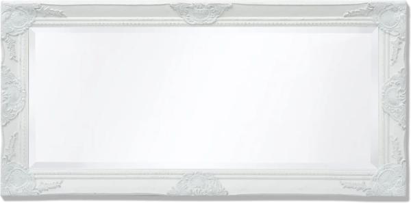 Wandspiegel im Barock-Stil, weiß, 100x50 cm Bild 4