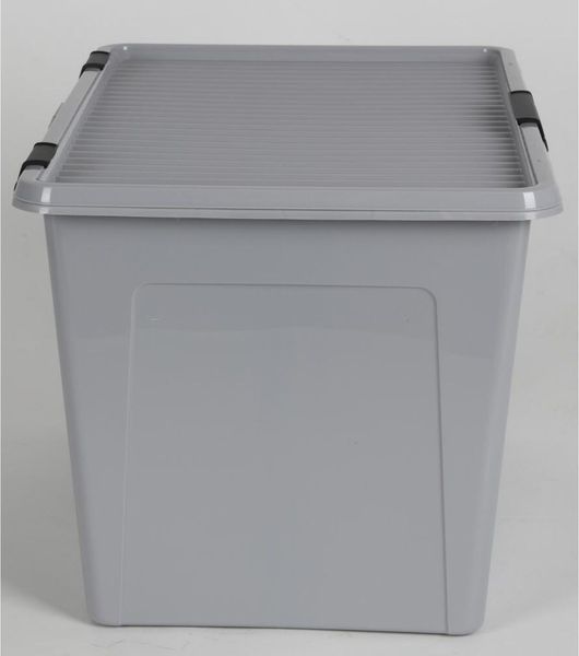 Scharnierbox 52L mit Deckel Aufbewahrungsbox Spielzeugkiste 60x40x35cm