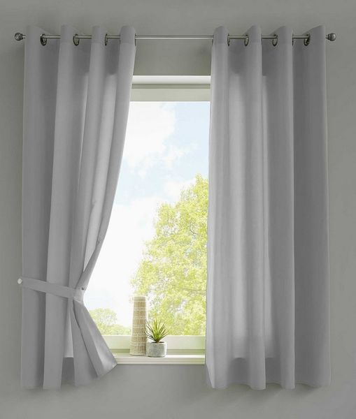 Gardinenbox Vorhang (2 St), Ösen, blickdicht, Vorhänge »Berlin« Blickdicht Microsatin Lichtdurchlässig 20405N2
