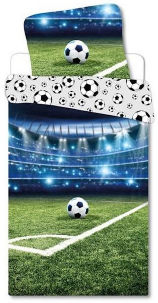 BrandMac Babybettwäsche Baby Bettwäsche Fußball 100 x 135 cm, 100 % Baumwolle