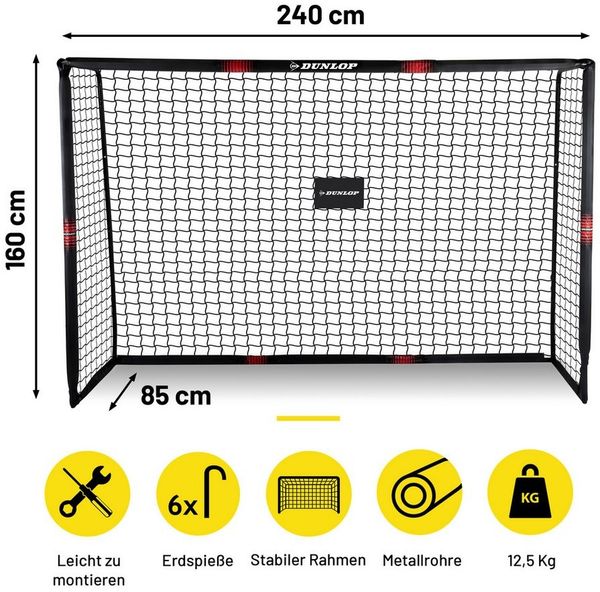 Dunlop Fußballtor Dunlop Fußballtor 240 x 160 x 85 cm Bild 2