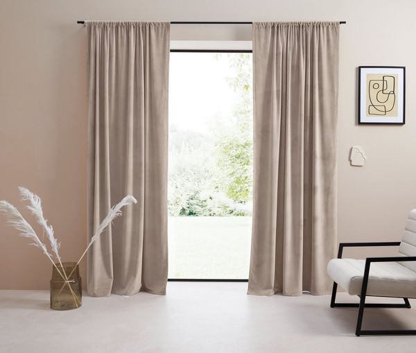LeGer Home by Lena Gercke Gardine LADINA (1 St), Stangendurchzug, blickdicht, Polyester, blickdicht, gewebt, verschiedene Größen, 1 Stück, Bestseller