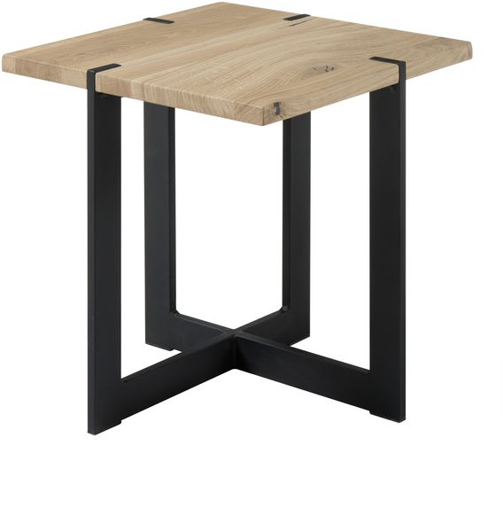 Beistelltisch >Tiago mini< in Eiche, schwarz - 45x50x45 (BxHxT)