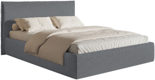 Selsey 'Softie Slim' Polsterbett 160×200 mit Lattenrost, Chenille, graphit