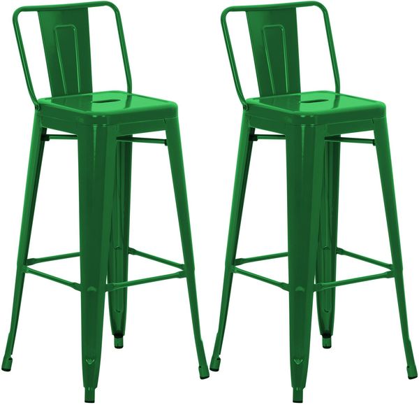2er Set Barhocker Mason, grün